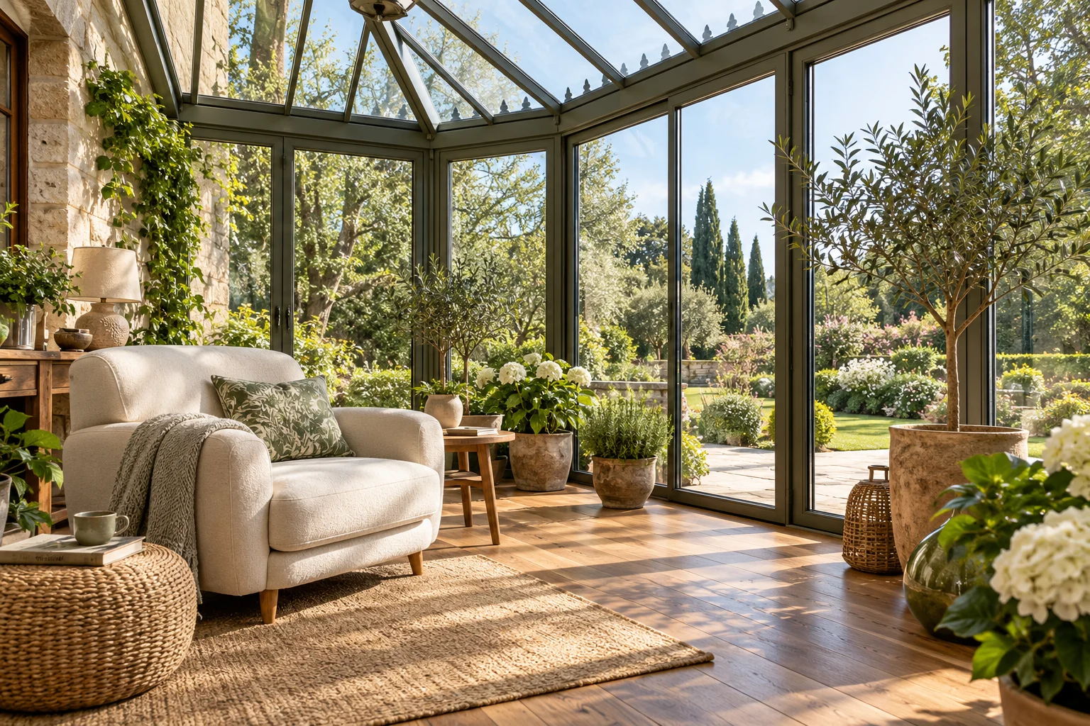 Imaginez votre futur salon sous la véranda